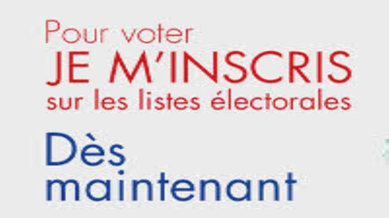 Inscription sur liste électorale