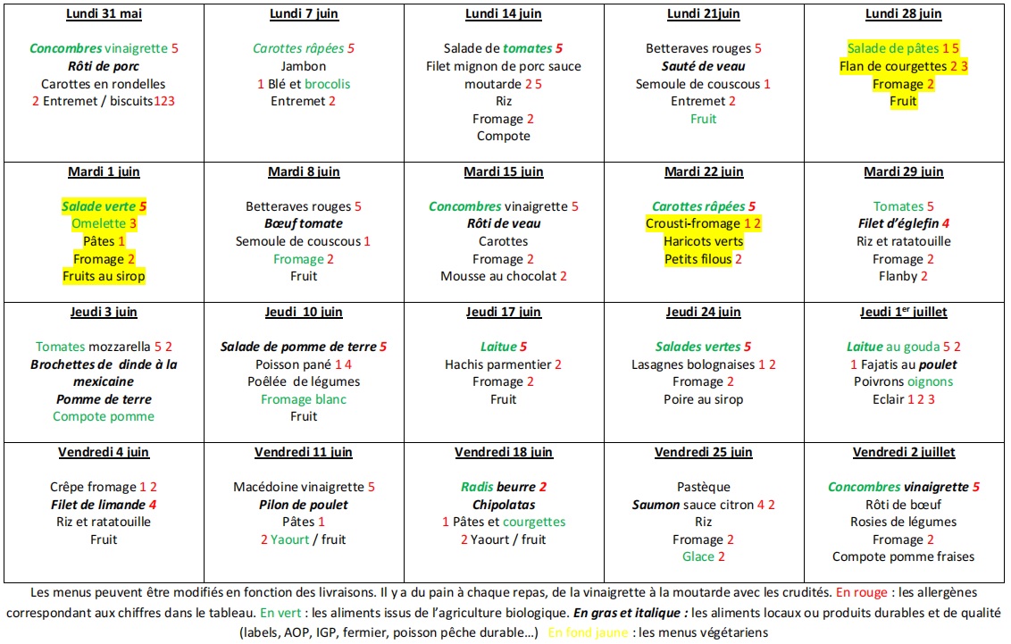 menus du 26 avril au 28 mai 2021 menus du 26 avril au 28 mai 2021