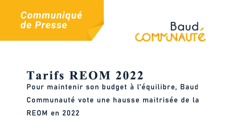 Tarifs REOM 2022