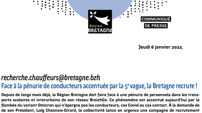 Urgent – Recrutement chauffeurs transports scolaires et interurbains