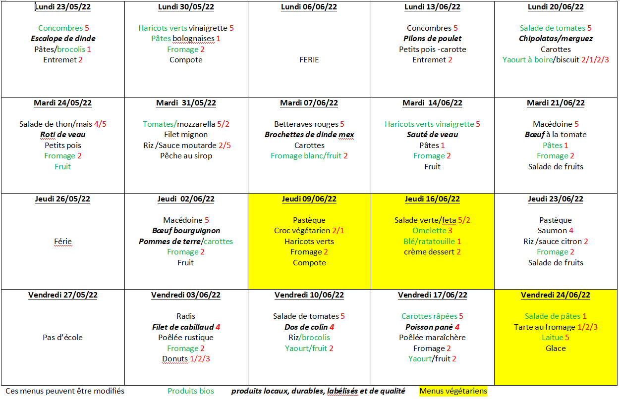 menus du 28 fevrier au 01 avril 2022 menus du 28 fevrier au 01 avril 2022