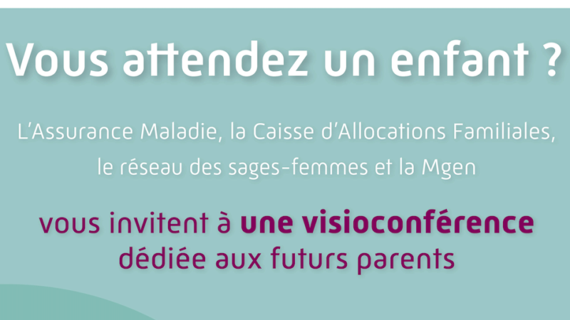 Webinaires Futurs parents organisés par la CPAM du Morbihan / 2nd semestre
