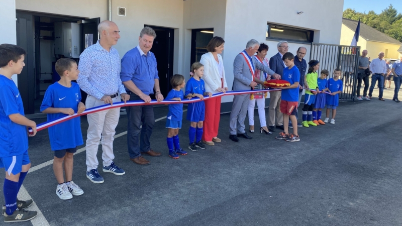 L’inauguration des vestiaires de Foot