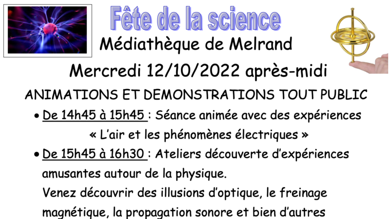 FÊTE DE LA SCIENCE