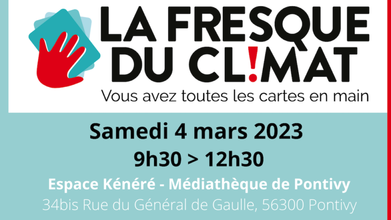 Invitation – Fresque du climat – 04/03/2023 – Pontivy