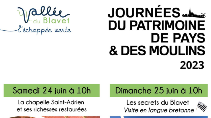 Journées Patrimoine de Pays et des Moulins visites