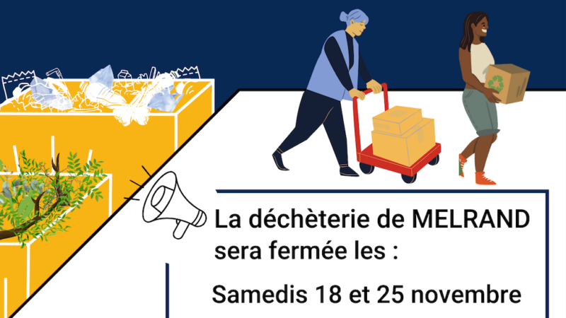 Fermeture exceptionnelle de la déchèterie de Melrand