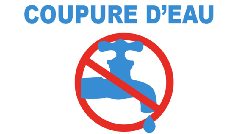 Coupure d’eau pour entretien