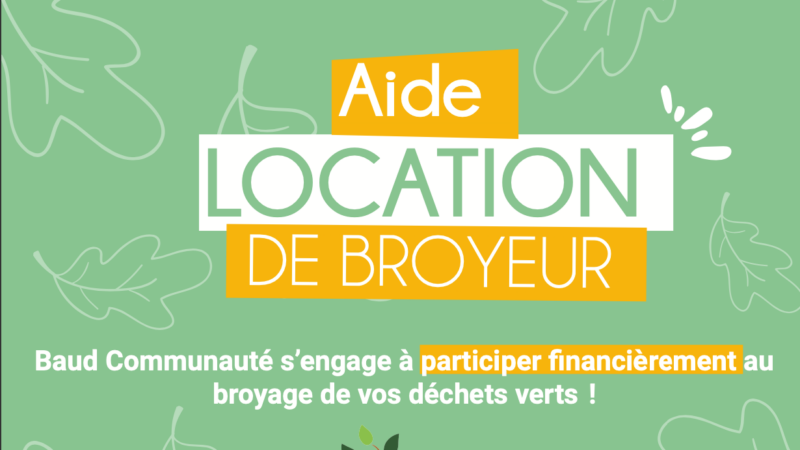 Aide à la location de broyeur