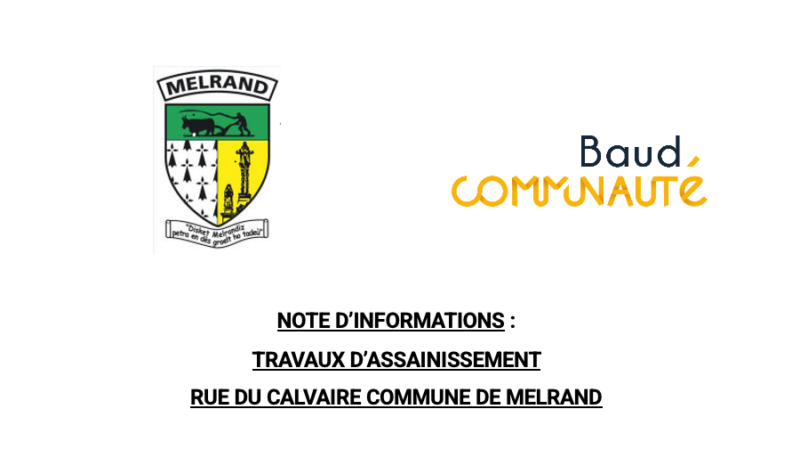 TRAVAUX D’ASSAINISSEMENT