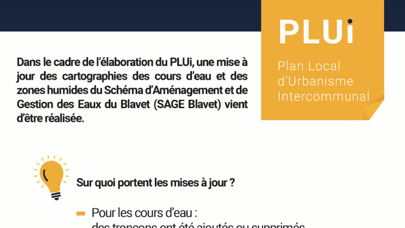 Mise à jour ZH et cours d’eau – consultation du public