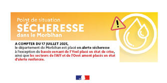Alerte sécheresse | Point de situation au 17 juillet 2025
