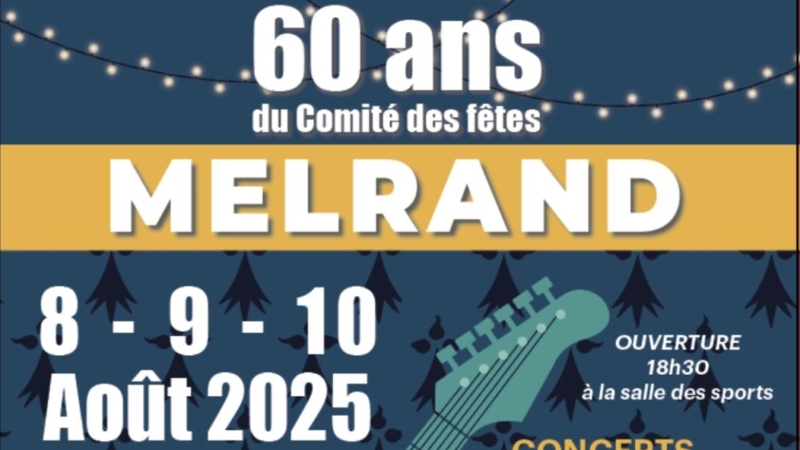 60 ans du Comité des fêtes de Melrand : un week-end festif à ne pas manquer !
