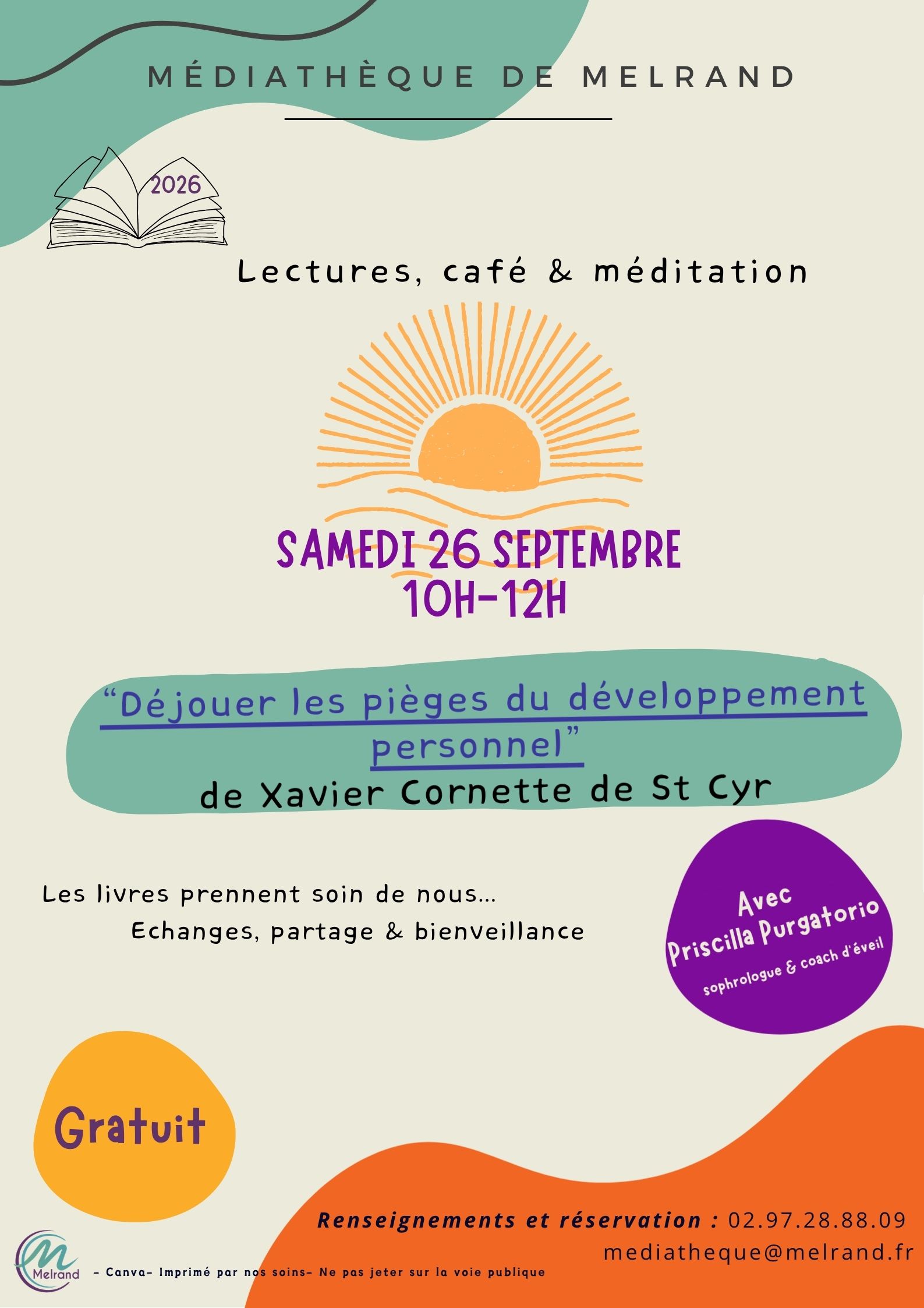 Lectures, café et méditation
